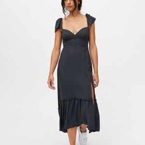 Urban Outfitters Black Siren Strappy Back Midi Dress